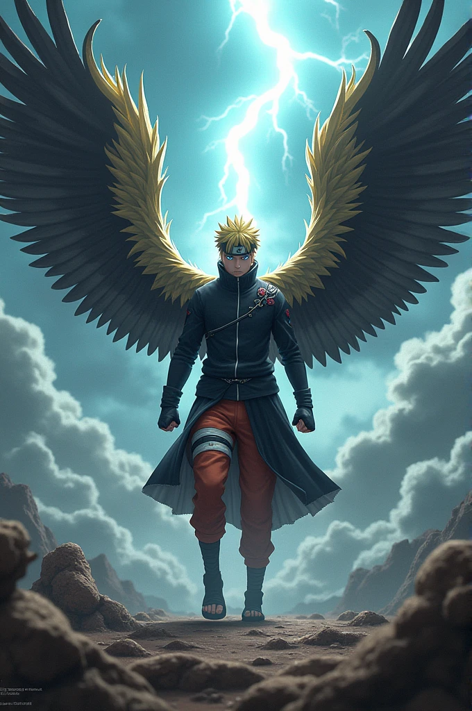 Naruto fused with Hawks 