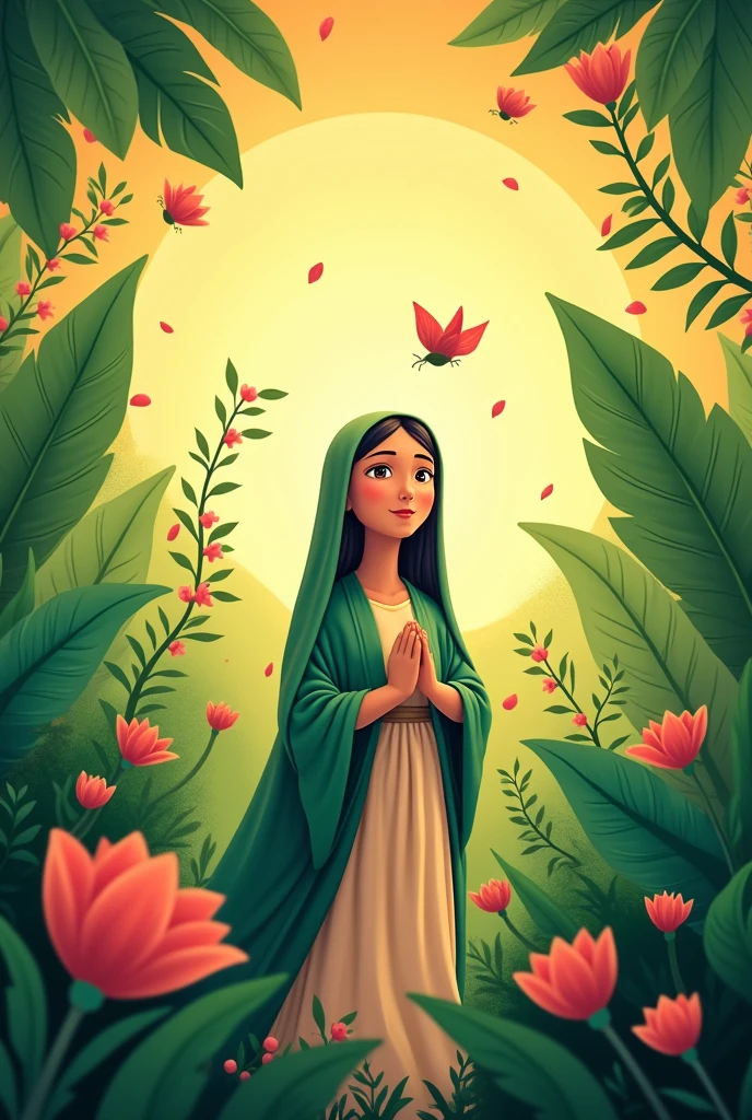Santa Rosa de Lima slogan caring for the environment animated for a product (if)