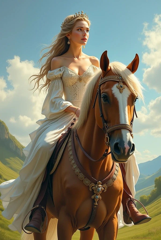 princess on horse