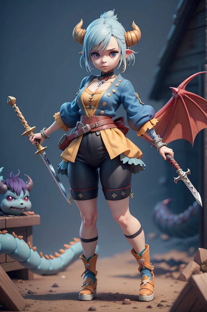 character, mic, long-sleeved blouse with black and white stripes, , different colors, Small shorts or legging pants, small waist, corpo mic, blouse with stripes, CG, striped shirt, striped sock, based on ((kingdom hearts)), (kingdom hearts), without a hat, colourful hair, takes bowser, ((striped shirt)), subsurface alta, hight subsurface, occlusion environment, big sword in hand, greatsword, carrying sword, segurando greatsword, skin natural, ((large video game decorations)), Sword and shield, ((castlevania)), dark animals in the background, dark dolls in the scene, monsters in the scene, Panning, (very big tits), dark theme, mask covering the mouth, monsters in the background, character in the center of the scene, diffuse color blue, dark blue color, detailed, sensual ao extremo, full body, creatures in around, ((demons and dragons)),((demons and dragons)),((só de calcinha)),((lingeriee))