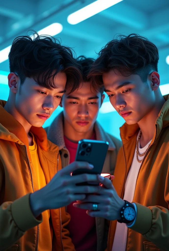 beautifull boys with iphone 15