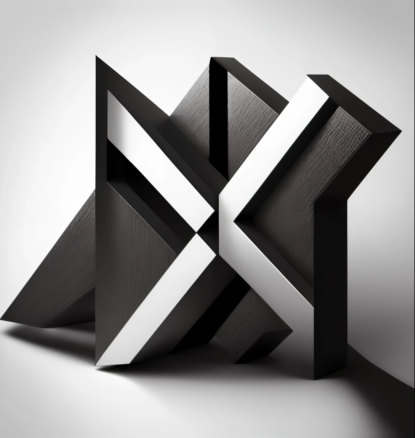 Creative graphic with the letters "FLT" Simple black and white "flat logo" No light and shadow White border No 3D effect No three-dimensional elements