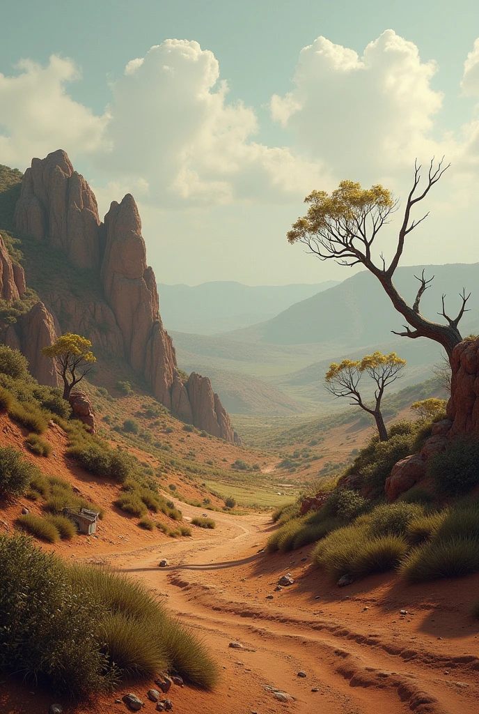 Landscape of the backlands of northeastern Brazil Caringa
