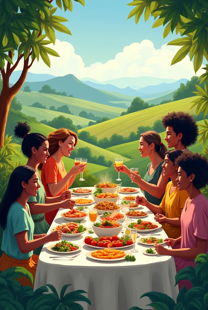 world food day related iamge card
