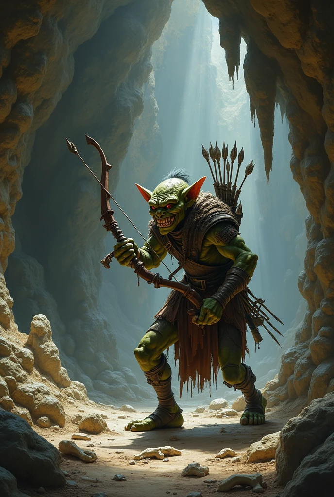 Goblin arqueiro, cave