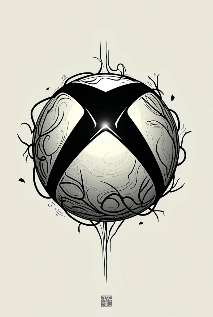 Can you generate me a stylish Xbox logo with writing in a RaMlLoV style?