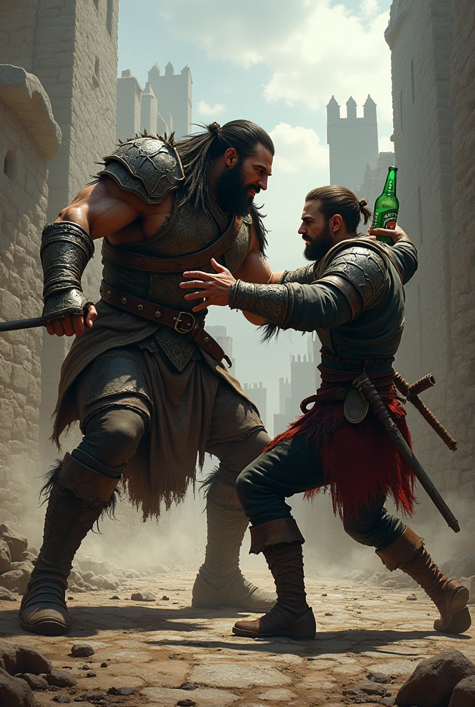 lobo heineken medieval pelea