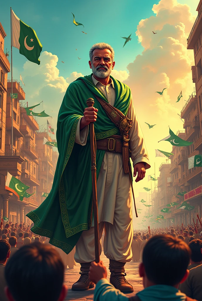 Pakistani independence day name of khanghar khan