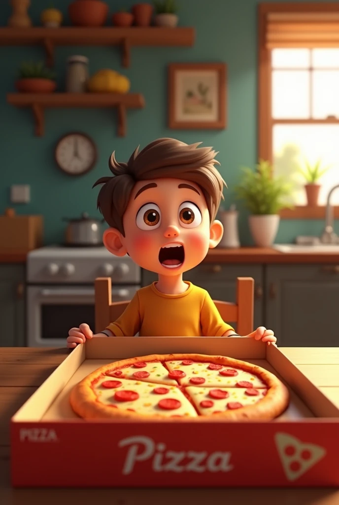 Boy ordered pizza ๐.
