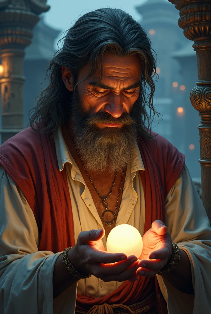 Create an image about the parable of: The pearl of great value.