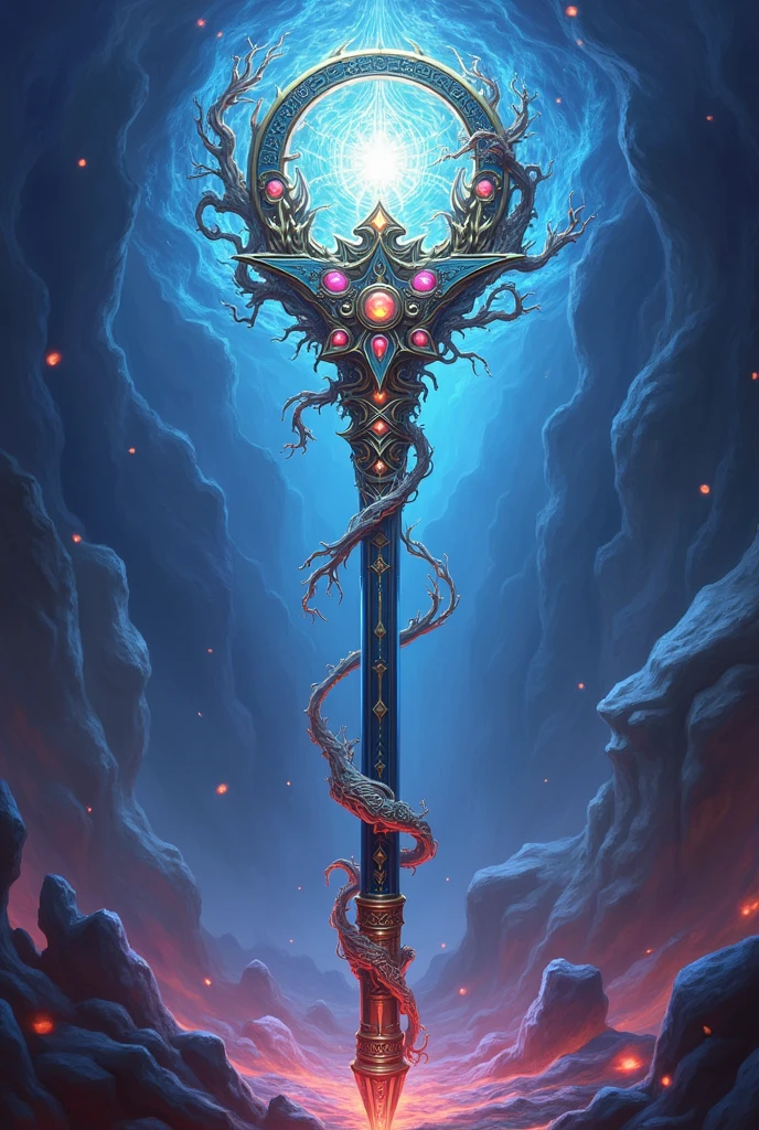 create a yugioh type card from a magician's staff