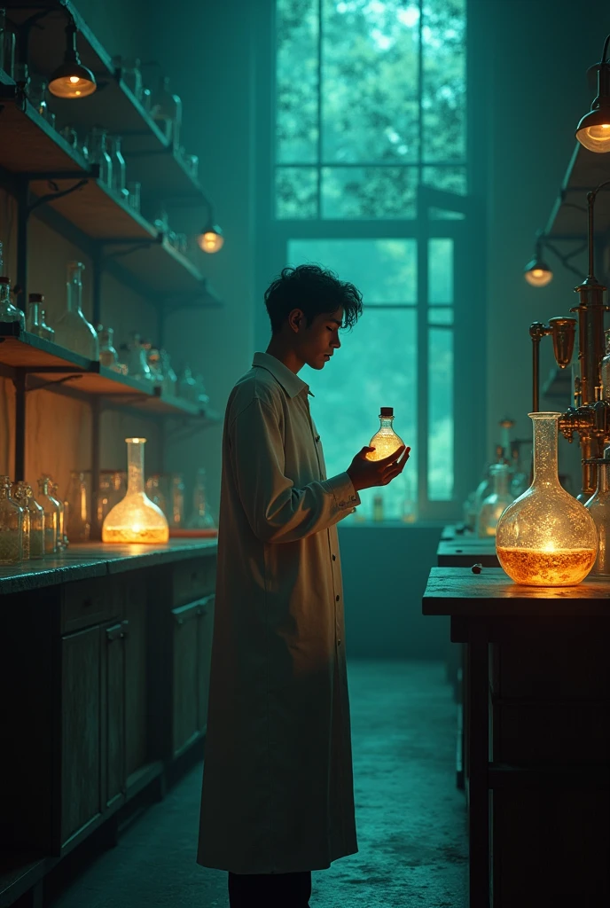 Creation of serum to make emotions appear again in humans. in an abandoned laboratory