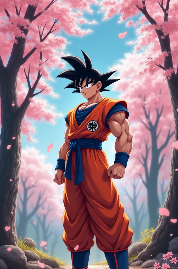 Goku with Sakura