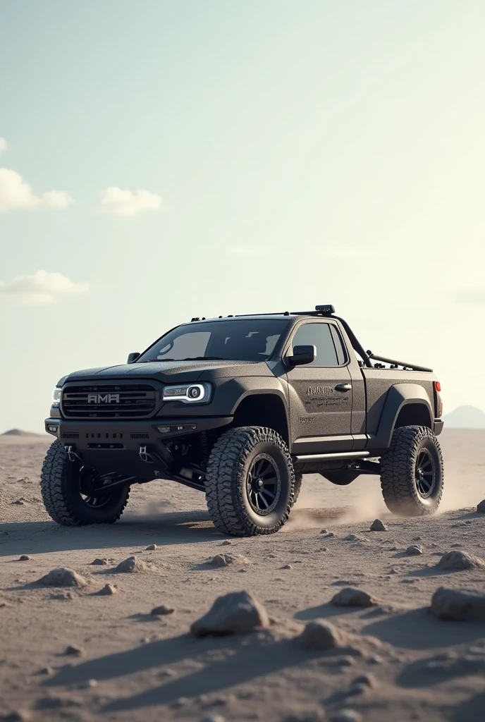 Create one as soon as you say (Team Guarico Offroad) with a tundra pickup truck in the middle,  and a minimalist design 