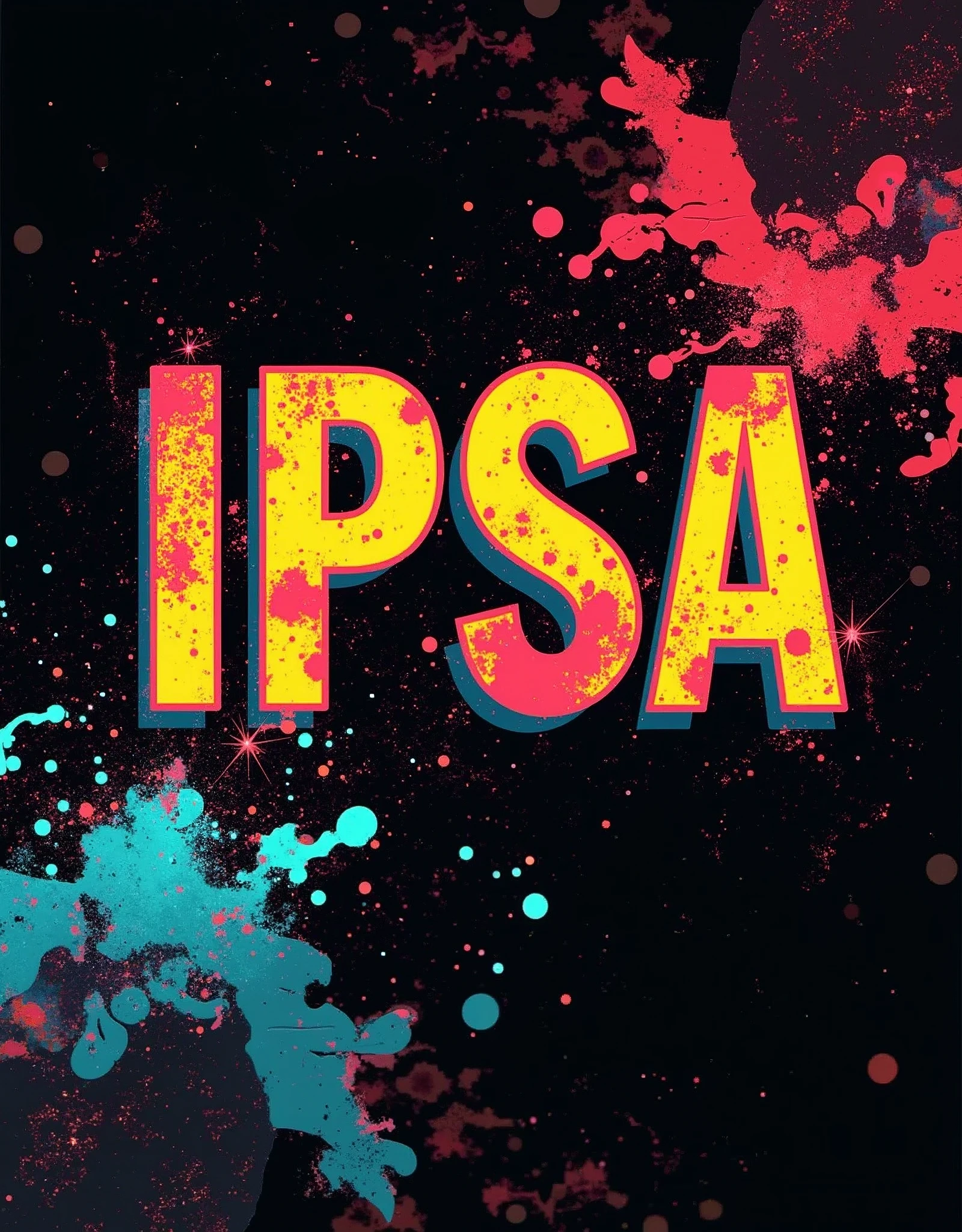 (masterpiece:1.2),(Highest quality),(Very detailed),(Ultra-high resolution),(Best illustrations),8k,wallpaper,Music record jacket design,Acid Jazz,Vector art,Flat Design,Band name"IPSA"Display as text,(The overall design is monochrome with pop colors for the text.:2.0)