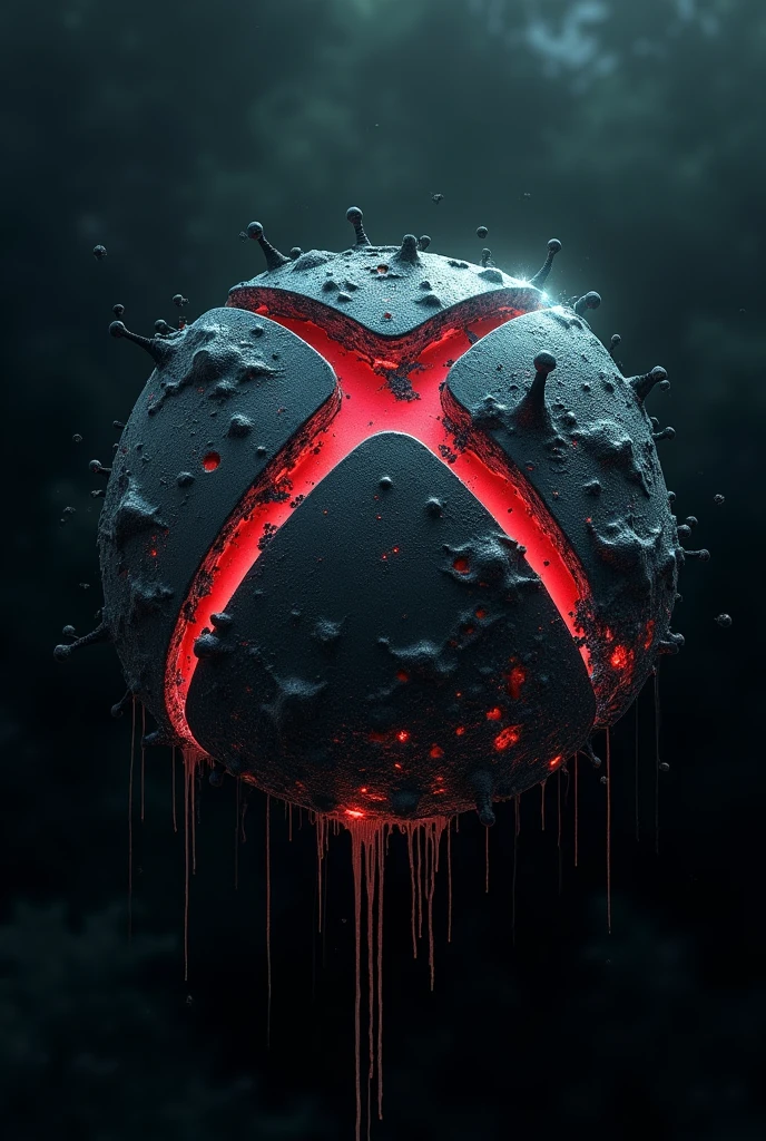 Crée moi un logo Xbox aberrant avec écrit RaMlLoV