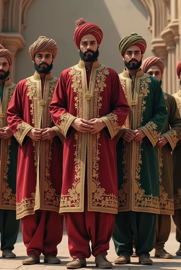 Pakistani men in sherwani
