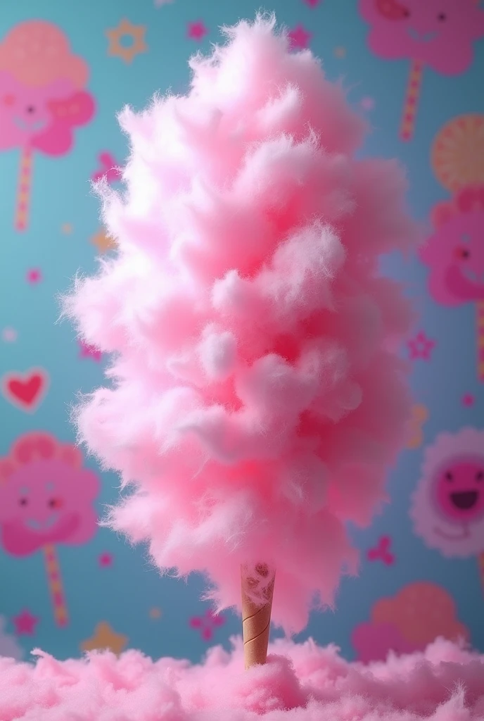 Image with information about my cotton candy service for display at points of sale