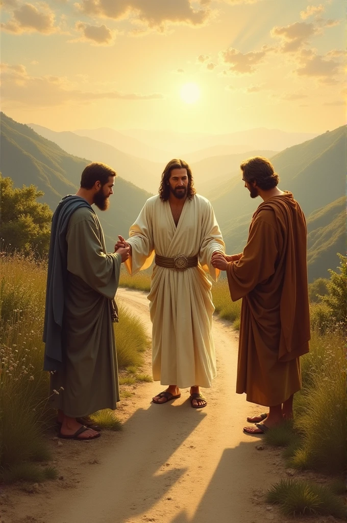 Jesus and the disciples of Emmaus 