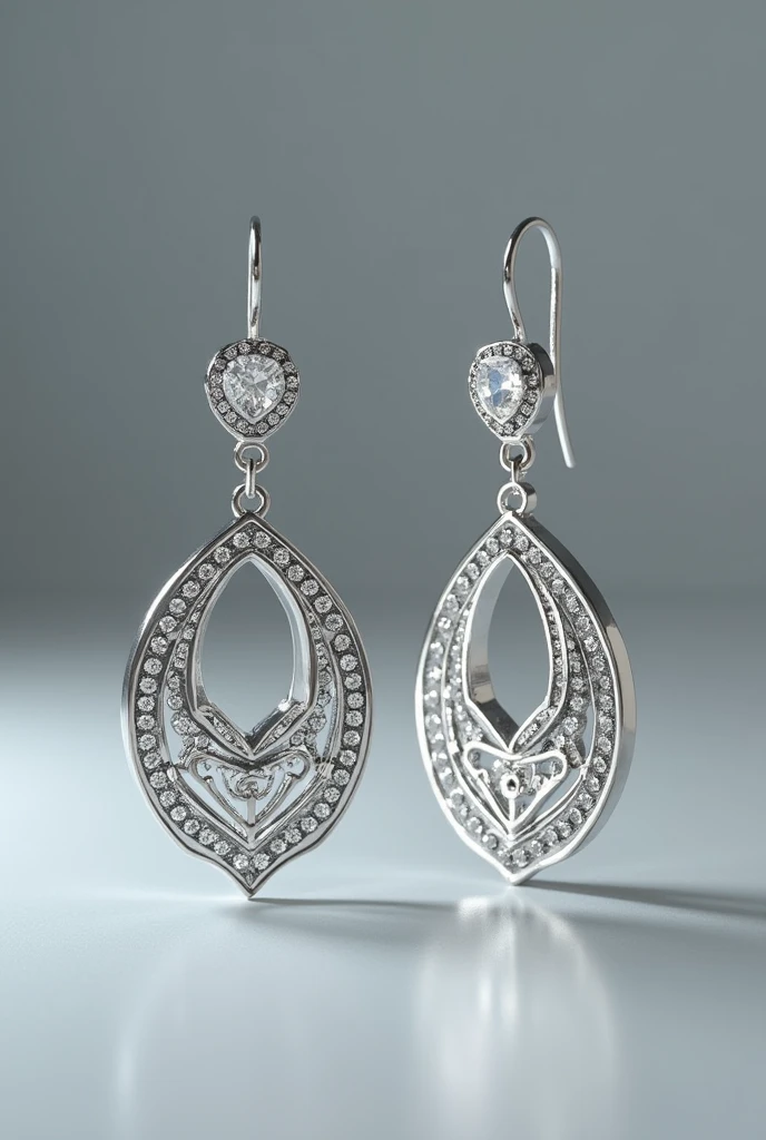 generate an image of jewelry especially earrings with an alternative, modern and youthful style with a gray background, it has to be silver jewelry, lets do it more youth focused and look professional as if it was going to appear in a tv commercial
lets make it look a bit more expensive