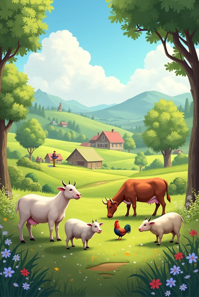 Farming mani animal nature wibe