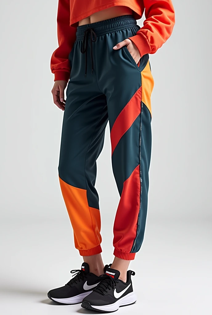 make a sportpants
with 2 colors
 streetwear

