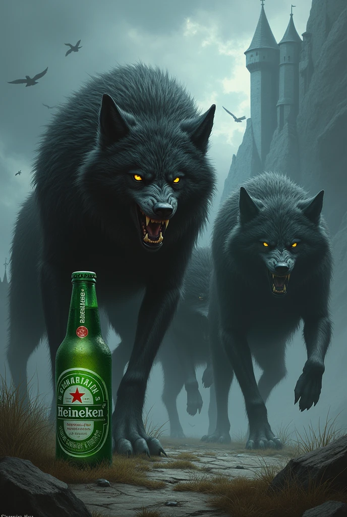 dark fantasy wolmen heineken