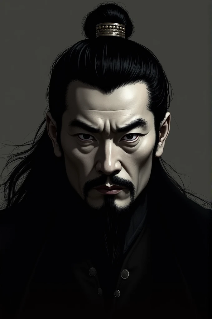 Licano, Cao Cao, stark, black hair and eyes