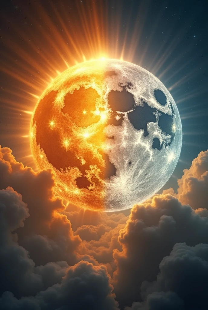 in a heavenly kingdom, where the Sun and the Moon lived in harmony, lighting up the world in their respective turns. Sun, with its bright light and intense heat, I was deeply in love with the Moon, whose soft and serene light illuminated the nights with a silver glow
