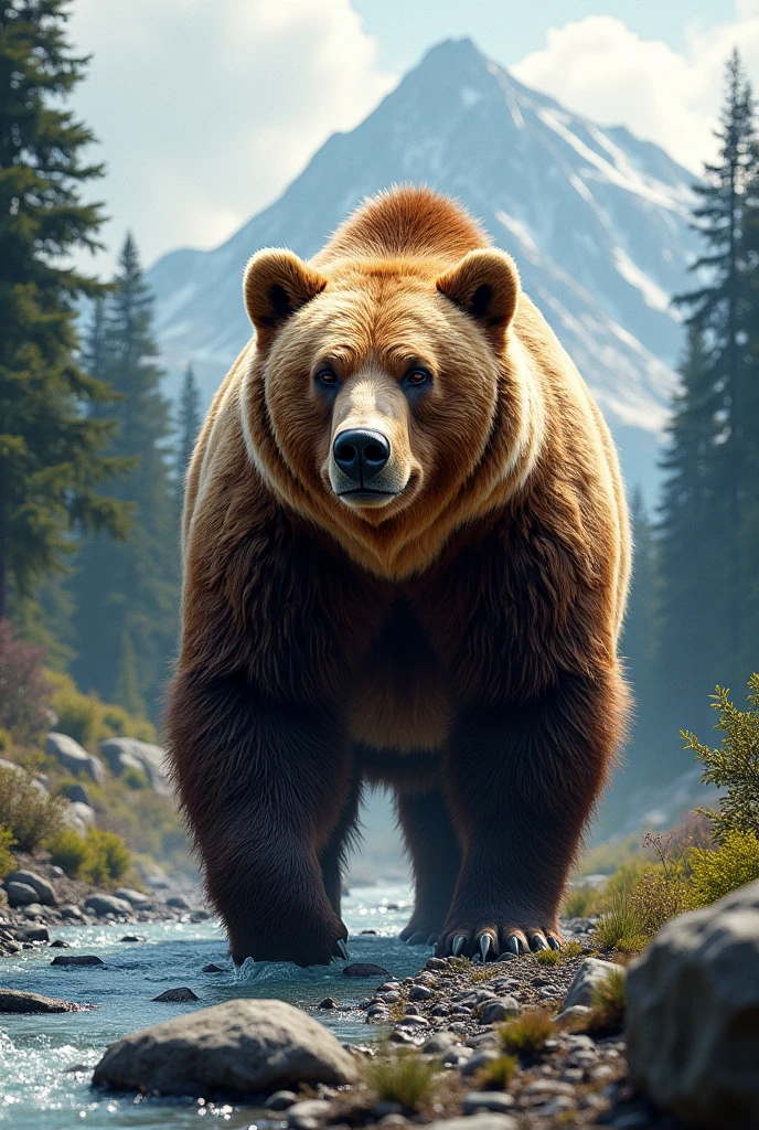 pet grizzly bear