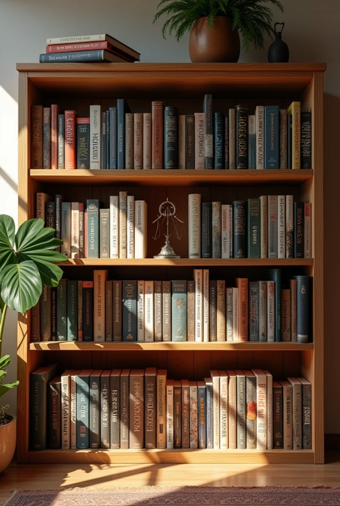 create an image of a bookshelf to post on Facebook, with cover dimensions