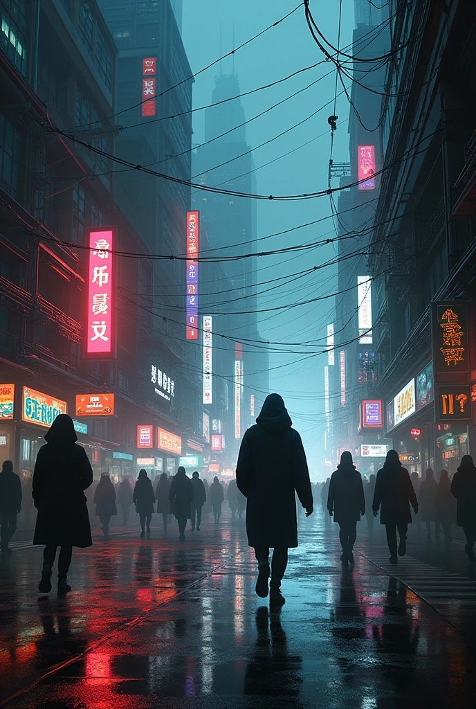 In this city of neons and shadows,
We are the echo of a cry on the net,
Between cables and circuits we find our voice,
We are not slaves, We are revolution.