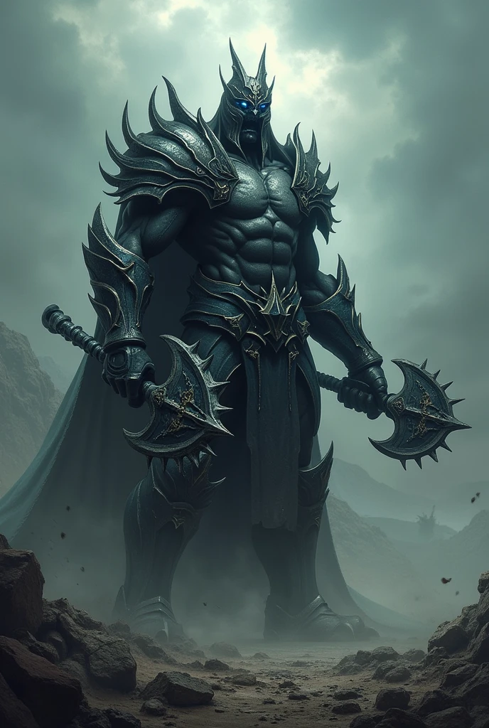 Make an evil warrior with chain swords