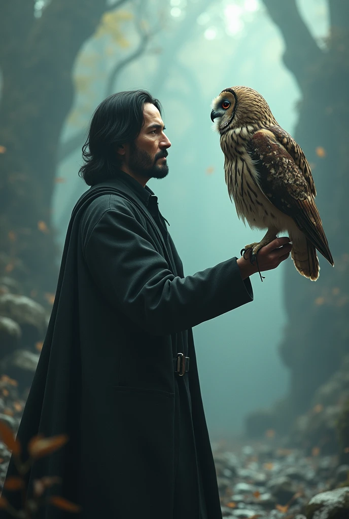 Keanu Reeves and Owl