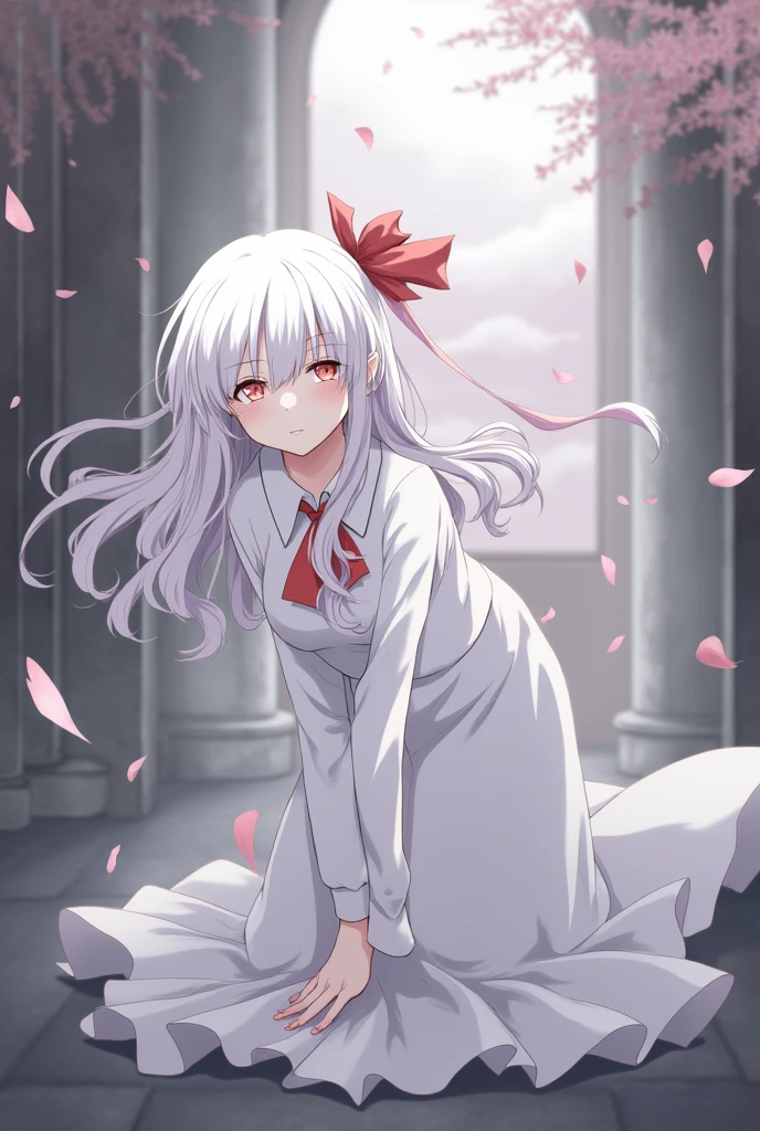 saigyouji_bend down, Touhou,