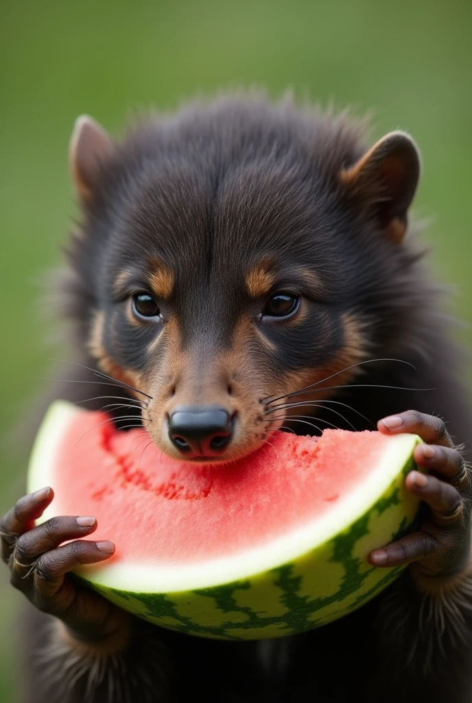 nigger eating water melon
