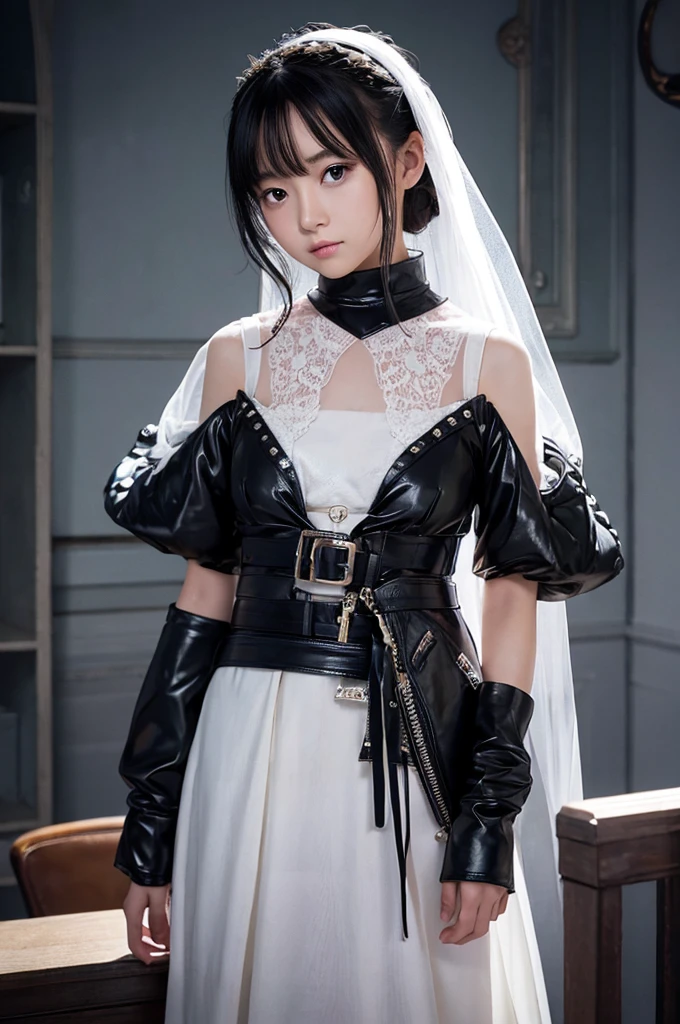 This image contains、A beautiful Japanese girl is covered in black and .。
**Background features**:
The background is simple and plain grey、Or a white background。This simple background、It is used to highlight the beautiful girl and her outfit.。
The design looks like she is not wearing any clothes and has black and white liquids poured over her body.。This liquid is、It clings to the beautiful girl's body as if it were a snapshot of a moment.。Some parts look like thin fabric、It's a very unique and artistic style.。
**Posing**:
Beautiful girl standing sideways、Face slightly tilted downwards。This pose is modest yet、It highlights the unique costume。
**Photographic Techniques**:
In a vertical screen composition、The beautiful girl is placed in the center。The use of light and shadow is brilliant、The texture of the liquid and the smoothness of the girl's skin are realistically expressed.。Also、The depiction of the movement captures the moment the liquid splashes.、It's a still image, but it gives a dynamic impression.。Because the background is simple、The focus is on the beautiful girl and her costume, which are the main subjects of the work.。
This image is、While it is a realistic depiction of real life,、It is a highly original piece that incorporates elements of fantasy and art.。