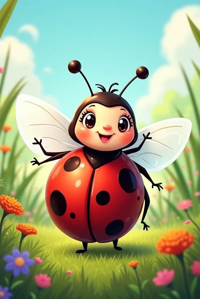 Cartoon Lady bug 