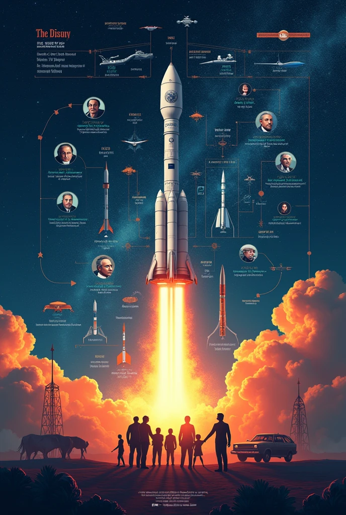 Theme for poster and model " history of evolution of space technology in India"