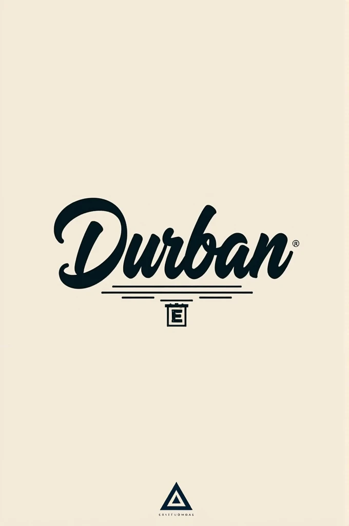Clothing logo with the word Durban