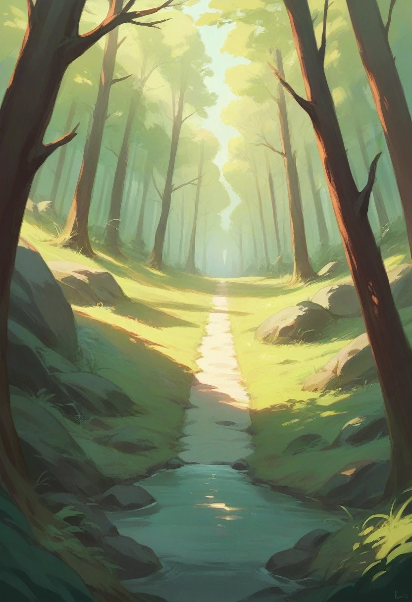 Taylor Swift walks through a misty forest in the morning sunlight, wide angle view, 😍 ✨️