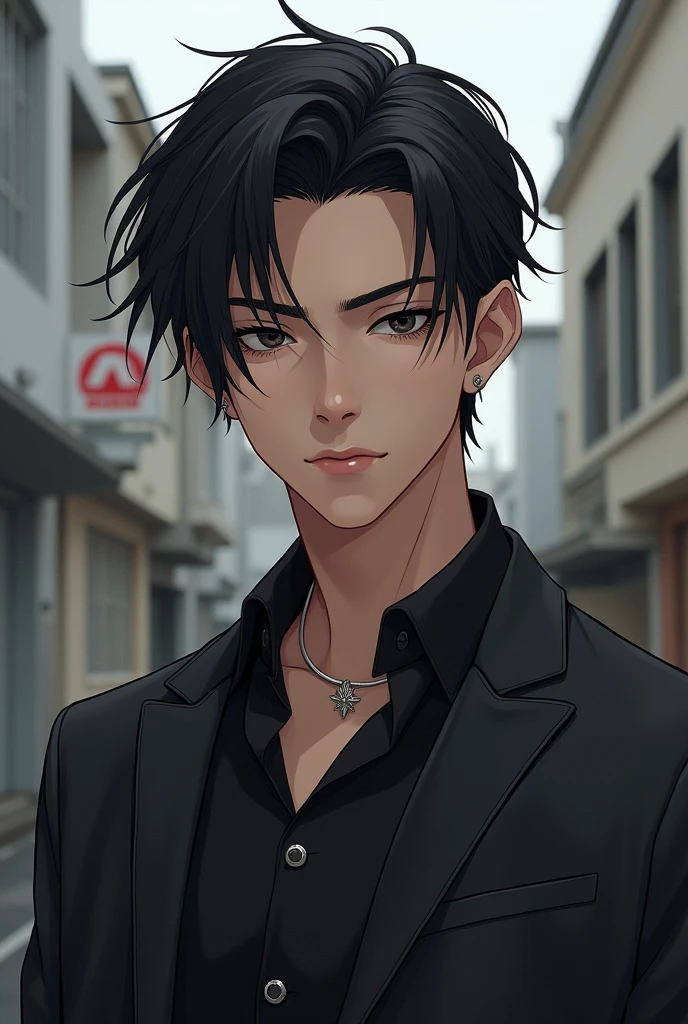 Cool, handsome, Japanese, around 18 years old
