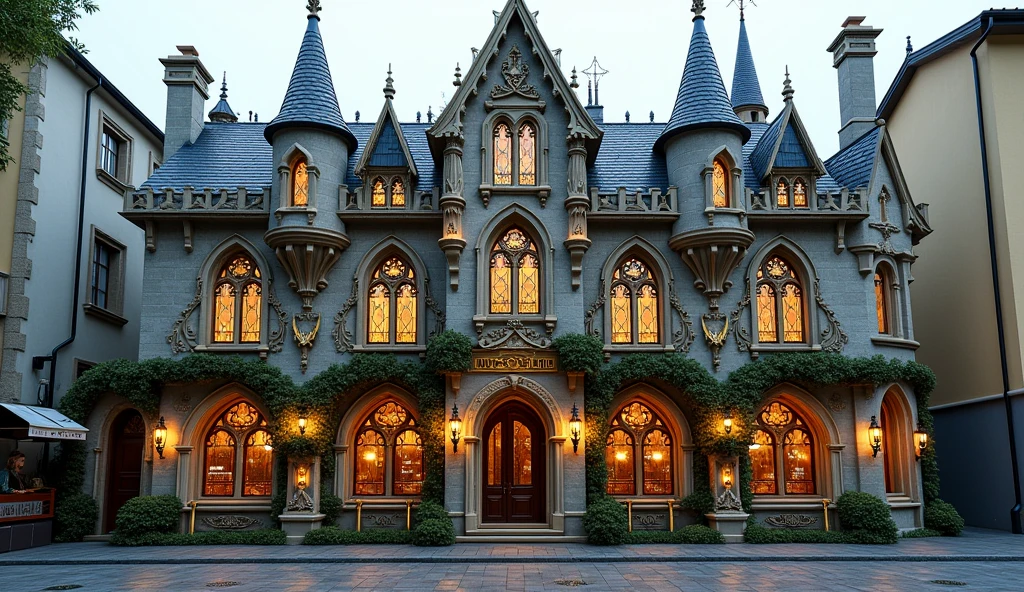 Club name magic club with Beautiful design in the city and