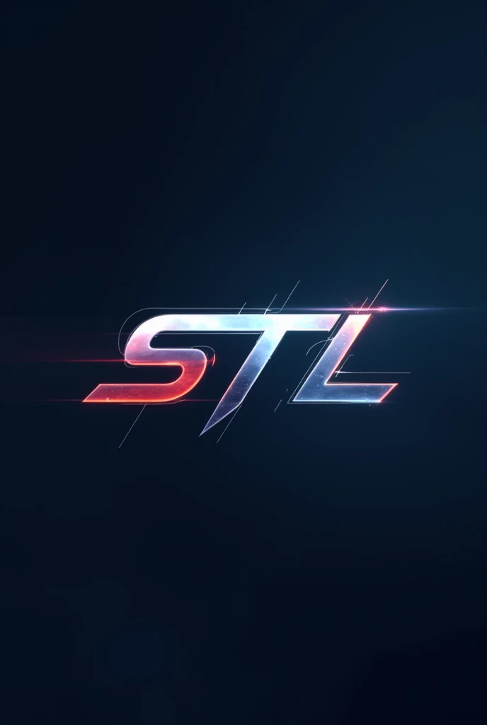 A logo for a clan that has the initials STL Sports that has a futuristic but simple design