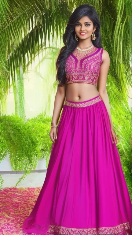 extremely exotic beautiful Tamil girl, 20 year old, erotic poses for magazine, in palm beach, (very very long hair), expensive designer short dresses, expensive ornaments, round boob, deep navel, intricate detailing of faces, bright smile, eyes symmetry, face symmetry, HDR, hyper realistic, intricate detailing