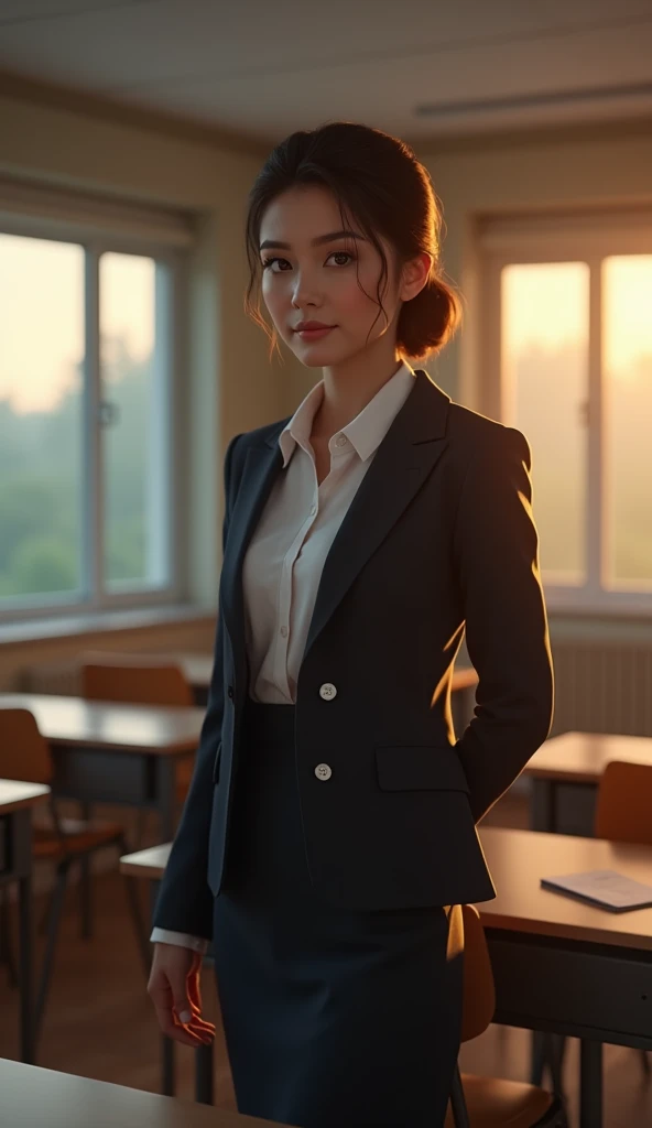 Neat and beautiful teacher、Evening Classroom