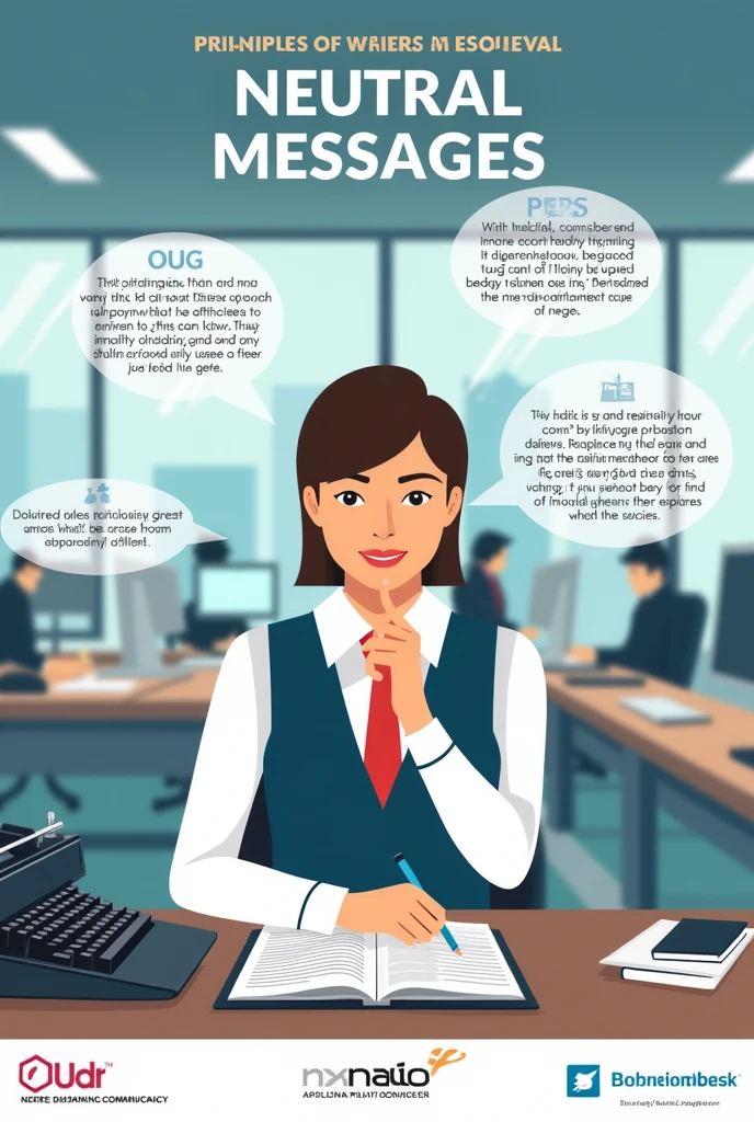 Make a poster on Writing good News and Neutral Messages in English