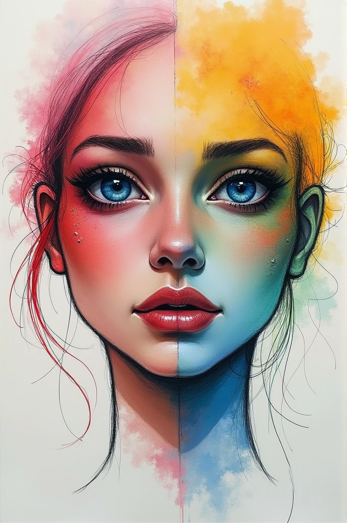 ((best quality)), ((masterpiece)), (detailed), perfect face Make a poster representing the different barriers to communication no words just purely drawing make the picture clearer also label what barrier it is