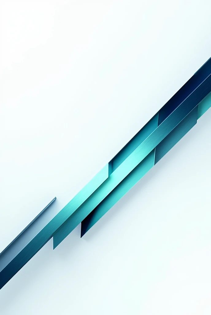 White background image with metallic blue and green modern lines for