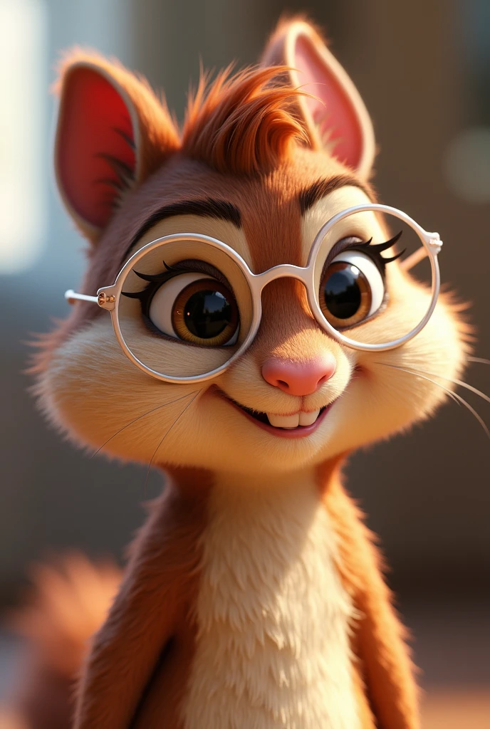 Create a photo of Jeanette from “Alvin and the Chipmunks” without glasses 
